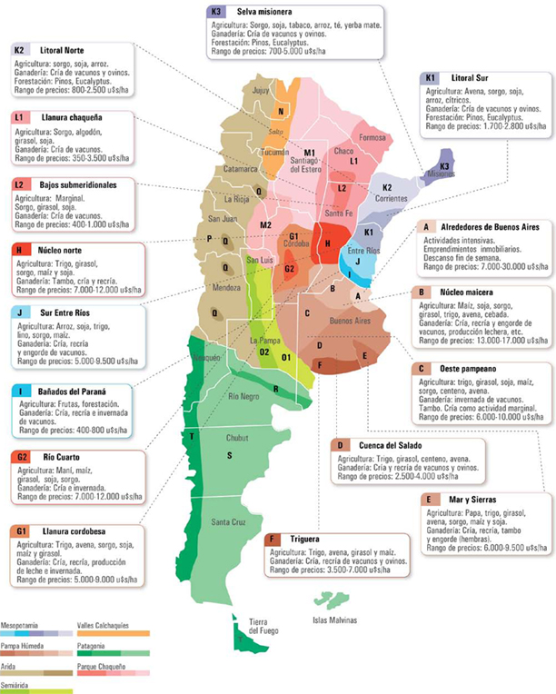 C generalidades del pais regiones de argentina 16